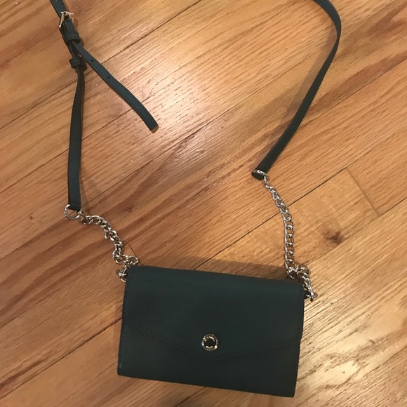 Michael Kors Handbags - Michael Kors Forest Green Crossbody, Like New!